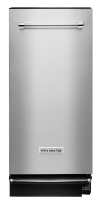 KitchenAid - 1.4 Cu. Ft. Built-In Trash Compactor - Stainless Steel KTTS505ESS