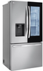 LG - 25.5 Cu. Ft. French Door Counter-Depth Smart Refrigerator with InstaView - Stainless steel LRFOC2606S