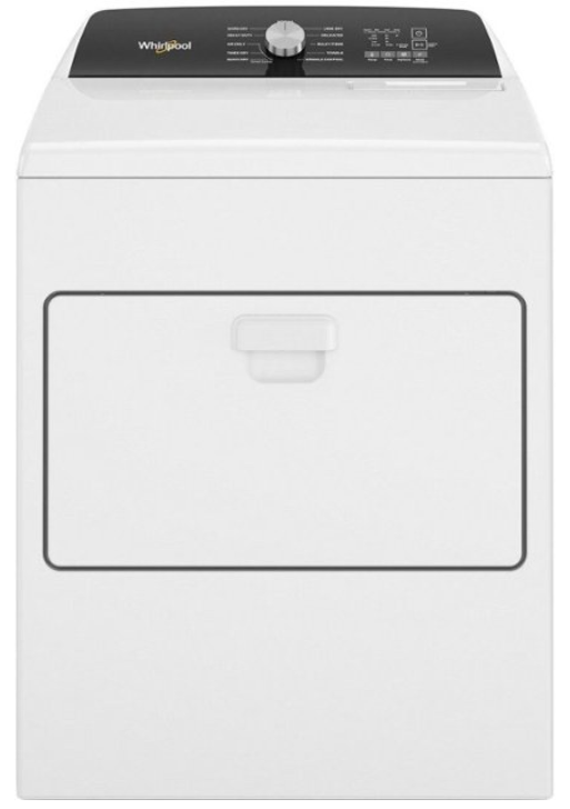 Whirlpool 7 Cu. Ft. Electric Dryer with Moisture Sensing White WED