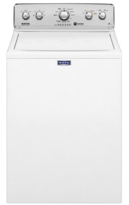 Maytag - 4.2 Cu. Ft. High Efficiency Top Load Washer with Dual-Action PowerWash Agitator - White MVWC565FW