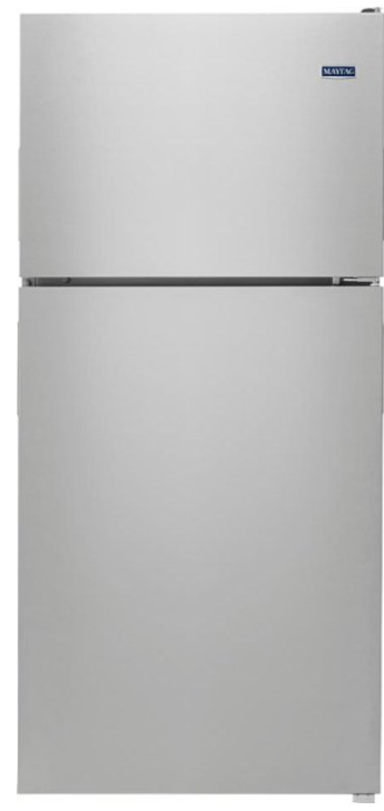 Maytag 18.2-cu ft Top-Freezer Refrigerator Stainless Steel (MRT118FFFZ)