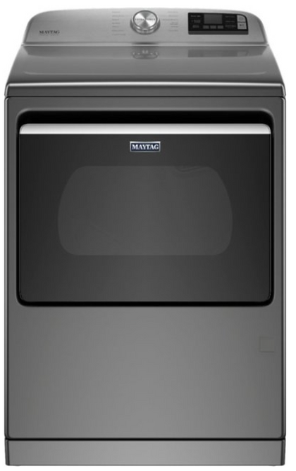 Maytag - 7.4 Cu. Ft. Smart Gas Dryer with Steam and Extra Power Button - Metallic Slate MGD7230HC