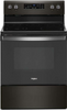Whirlpool - 5.3 Cu. Ft. Freestanding Electric Range with Self-Cleaning and Frozen Bake - Black Stainless steel WFE525S0JV