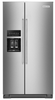 KitchenAid - 19.8 Cu. Ft. Side-by-Side Counter-Depth Refrigerator - Stainless Steel KRSC700HPS