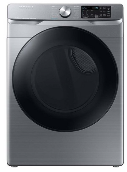 Samsung 7.5 cu. ft. Smart Gas Dryer with Steam Sanitize+ in Platinum-  DVG45B6300P