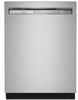 KitchenAid KDFE104KPS 24 Inch Full Console Dishwasher with 12 Place Setting Capacity, 5 Wash Cycles, Adjustable Upper Rack, 47 dBA Noise Level, ProWash™ Cycle, Heat Dry Option, Express Wash Cycle, and ENERGY STAR®: Stainless Steel, PrintShield™ Finish