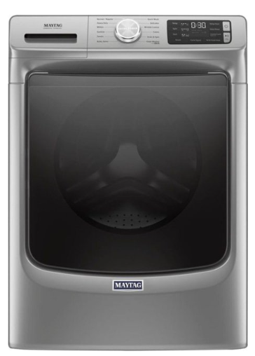 Maytag - 4.8 Cu. Ft. High Efficiency Stackable Front Load Washer with Steam and Fresh Hold - Metallic Slate MHW6630HC