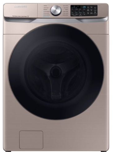 Samsung 4.5 cu. ft. Large Capacity Smart Front Load Washer with Super Speed Wash -Champagne WF45B6300AC/US