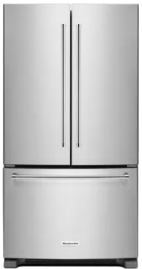 KitchenAid KRFF305ESS 36 Inch Freestanding French Door Refrigerator with 25.2 cu. ft. Capacity,