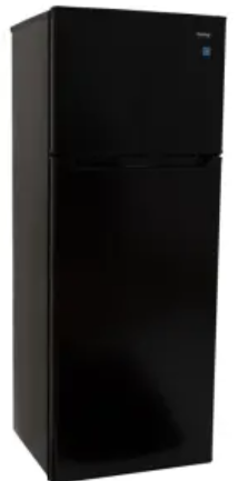 Danby DPF073C2BDB 22 Inch Top Freezer Refrigerator with 7.3 cu. ft. Capacity, Adjustable Glass Shelves, Gallon Door Storage, Produce Crisper, Interior Light, and Reversible Door