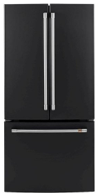 GE Café - 18.6 Cu. Ft. French Door Counter-Depth Refrigerator, Customizable - Matte Black CWE19SP3ND1