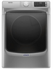 Maytag - 7.3 Cu. Ft. Stackable Electric Dryer with Steam and Extra Power Button - Metallic Slate MED6630HC