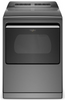 Whirlpool - 7.4 Cu. Ft. Smart Electric Dryer with Steam and Advanced Moisture Sensing - Chrome Shadow WED8127LC
