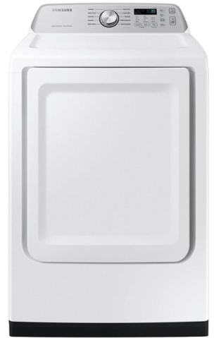 Samsung - 7.4 Cu. Ft. Smart Electric Dryer with Sensor Dry - White DVE47CG3500W