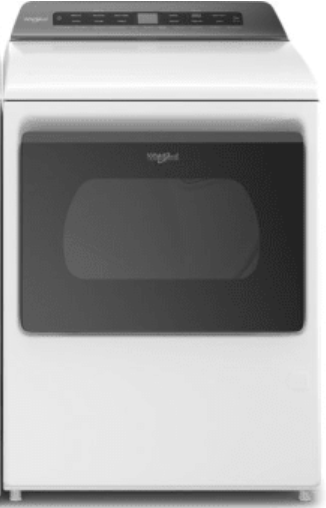 Whirlpool - 7.4 Cu. Ft. Smart Electric Dryer with AccuDry Sensor Drying Technology - White WED6120HW