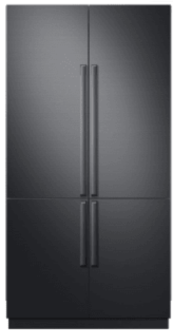 Samsung - Chef Collection 23.5 Cu. Ft. 4-Door Flex French Door Built-In Refrigerator - Custom Panel Ready BRF425200AP (ALREADY HAS BLACK STAINLESS PANELS ON UNIT)