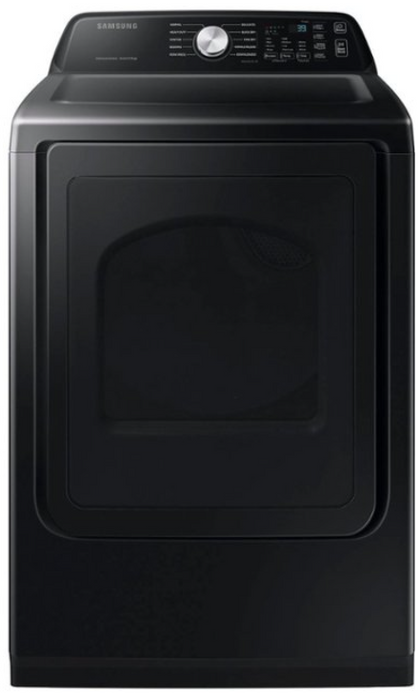 Samsung - 7.4 Cu. Ft. Smart Gas Dryer with Sensor Dry - Black DVG47CG3500V