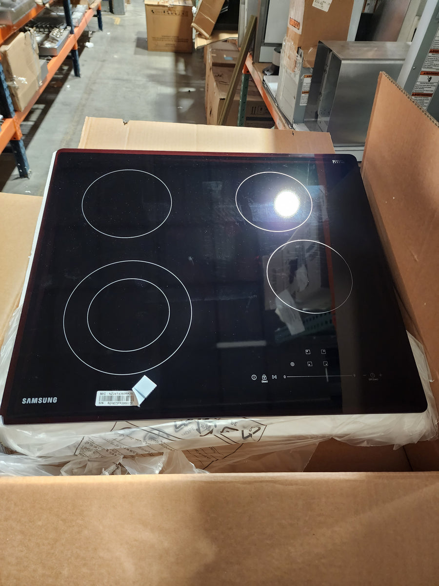 Samsung 24" Electric Cooktop in Black NZ24T4360RK stlapplianceoutlet