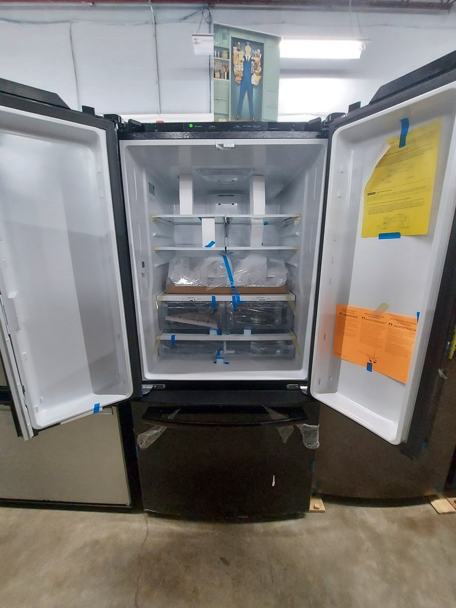 Best Rated 33 Inch French Door Refrigerators GE (GNE25JGKBB) 33 Inch French Door Refrigerator with 24.7 Cu. Ft. Cap