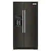 KitchenAid 24.8 cu. ft. Side by Side Refrigerator in Black Stainless Steel with PrintShield Finish (KRSF705HBS)