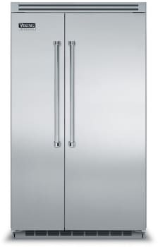 Viking 5 Series VCSB5483SS 48 Inch Counter Depth Built-In Side by Side Refrigerator