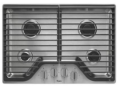 Whirlpool 30 Inch Gas Cooktop - Stainless Steel - WCG51US0DS