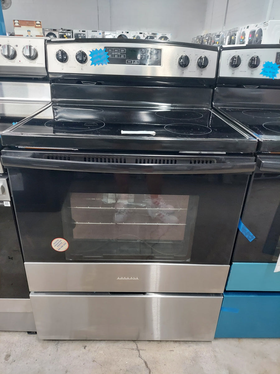 AMANA ELECTRIC 4 BURNER RANGE (AER6303MMS) stlapplianceoutlet