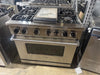 Viking 5 Series VDR5364GSS 36 Inch Freestanding Professional Dual Fuel Range with 4 Sealed Burners, 5.6 Cu. Ft. Capacity, Self-Cleaning, Vari-Speed Dual Flow™ Convection, SoftLit™ LED Light, Griddle, TruPower Plus™ Burner, and Star-K Certified
