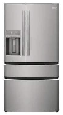 Frigidaire Gallery Series GRMC2273CF 36 Inch Counter-Depth French Door Refrigerator with 21.5 cu. ft. Capacity, 3 Glass Shelves, Gallon Bins, and External Ice/Water Dispenser: Stainless Steel