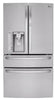 LG REFURBISHED LMXS30776S
36 Inch 4-Door French Door Refrigerator with 29.7 cu. ft Capacity Door-in-Door®, CustomChill® Drawer, Fingerprint Resistant, Gallon Door Storage, Spill Protected Glass Shelving, External Ice and Water Dispenser, and ENERGY STAR®: