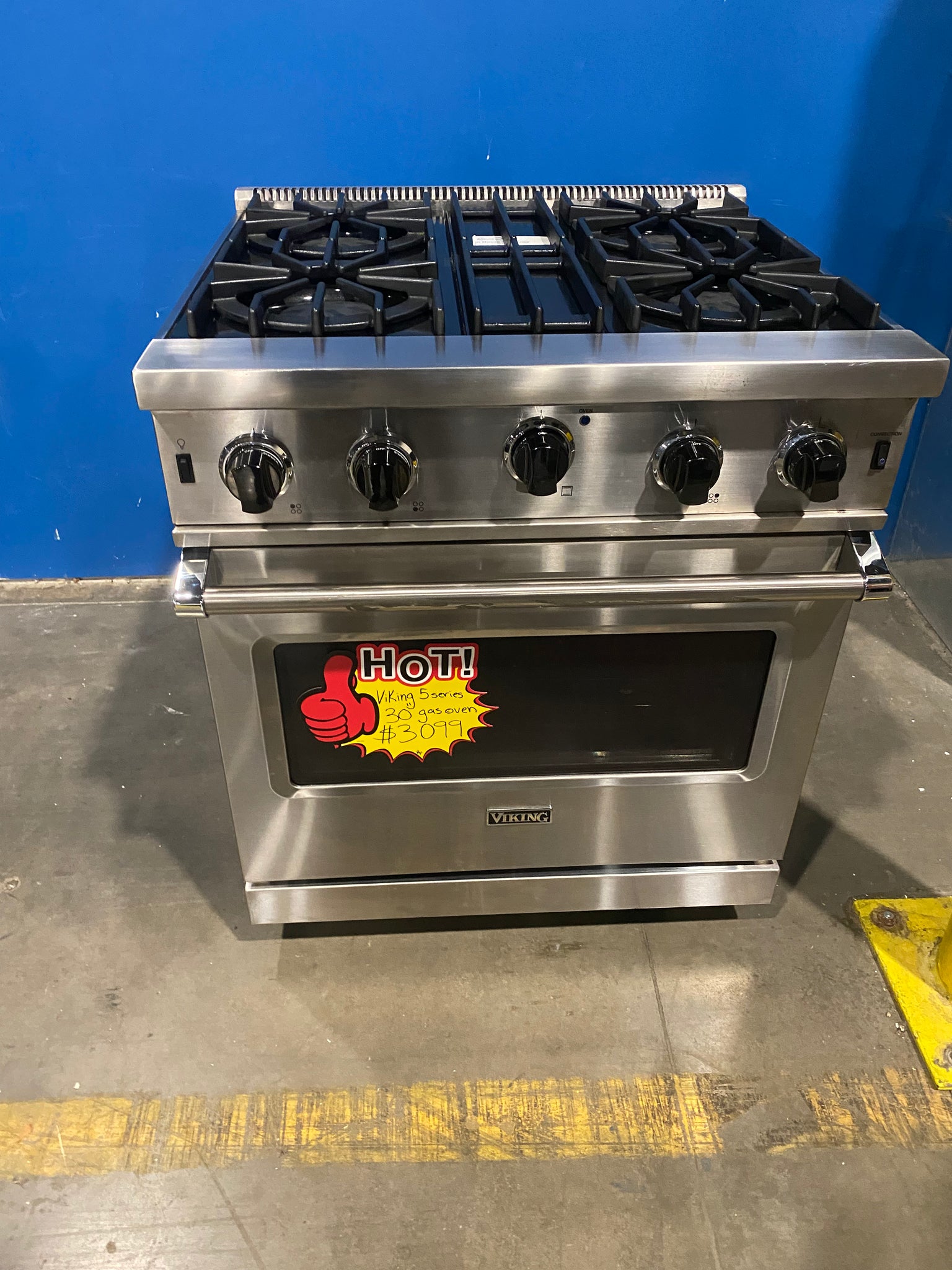 Viking 5 Series VGIC53024BSS 30 Inch Freestanding Professional Gas