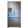 Samsung - 27 cu. ft. Large Capacity 3-Door French Door Refrigerator with External Water & Ice Dispenser - Stainless steel RF27T5201SR