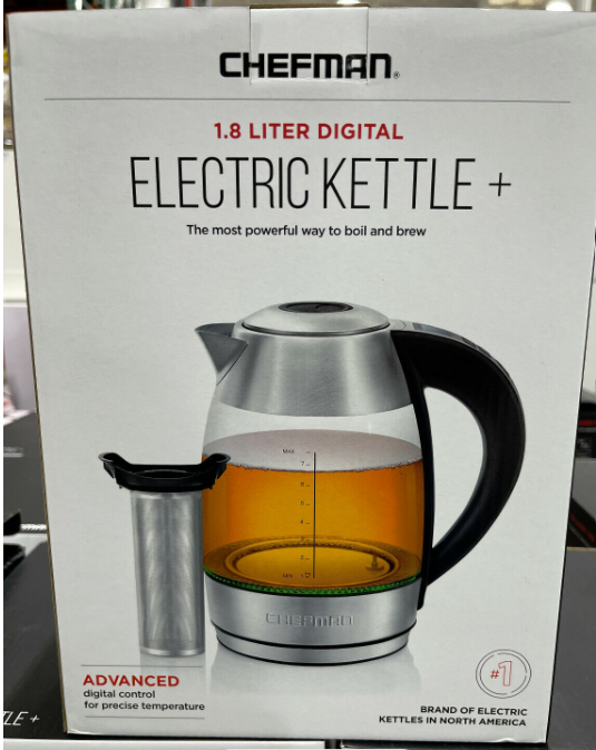 Chefman 1.8-Liter Digital Electric Glass Kettle