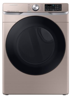 Samsung - 7.5 cu. ft. Smart Electric Dryer with Steam Sanitize+ - Champagne DVE45B6300C