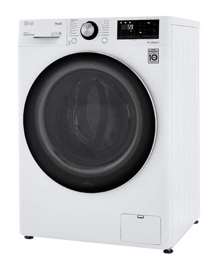 LG WM3555HWA 2.4 cu.ft. Smart wi-fi Enabled Compact Front Load All-In-One Washer/Dryer Combo with Built-In Intelligence