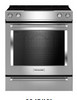 KitchenAid - 7.1 Cu. Ft. Self-Cleaning Slide-In Electric Convection Range - Stainless steel KSEB900ESS