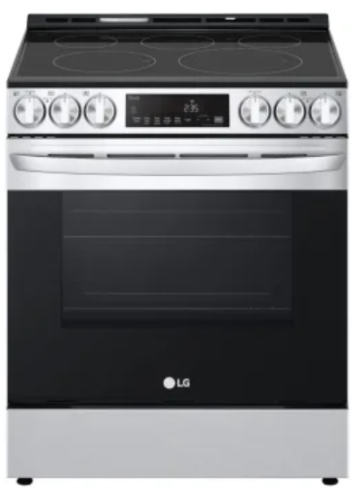 LG LSEL6333F 30 Inch Smart Electric Slide-In Range with 5 Radiant Elements