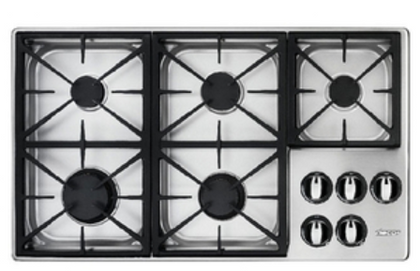 Dacor Renaissance RGC365SNG 36 Inch Gas Cooktop with 5 Sealed Burners