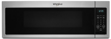 Whirlpool - 1.1 Cu. Ft. Low Profile Over-the-Range Microwave Hood with 2-Speed Vent - Stainless steel WML35011KS