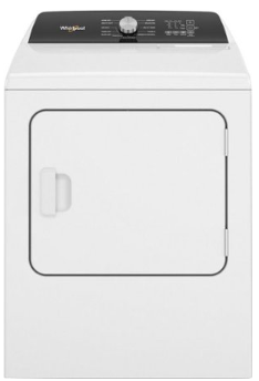 Whirlpool (WED5050LW) 29 Inch Electric Dryer with 7.0 cu. ft. Capacity