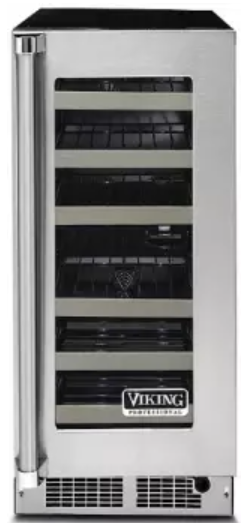 Viking 5 Series VWUI5150GRSS 15 Inch Undercounter Wine Cellar with 24 Bottle Capacity
