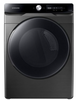 Samsung - 7.5 cu. ft. Smart Dial Electric Dryer with Super Speed Dry - Brushed Black DVE45A6400V/A3