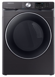 Samsung 7.5 cu. ft. Black Stainless Steel Electric Dryer with Steam Sanitize DVE45R6300V