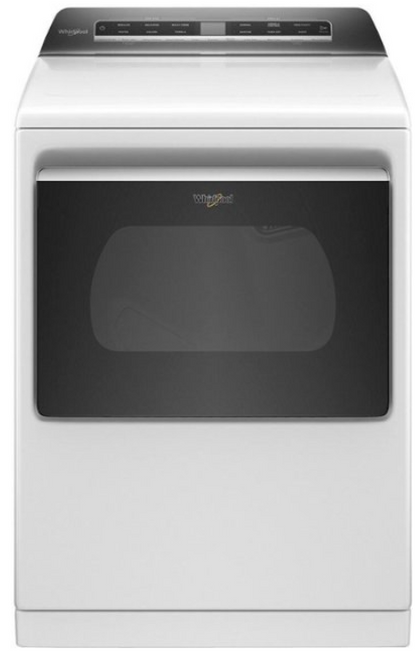 Whirlpool - 7.4 Cu. Ft. Smart Electric Dryer with Steam and Advanced Moisture Sensing - White WED8127LW