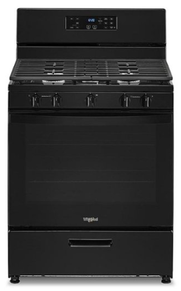 Whirlpool WFG320M0MB 30 Inch Freestanding Gas Range with 4 Sealed Burners