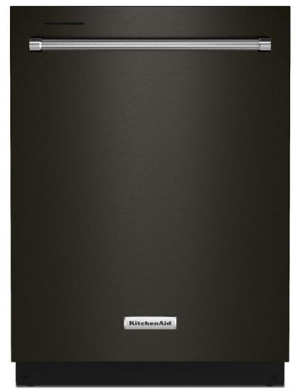 KitchenAid - Top Control Built-In Dishwasher with Stainless Steel Tub, FreeFlex 3rd Rack, 44dBA - Black Stainless with PrintShield Finish KDTM404KBS