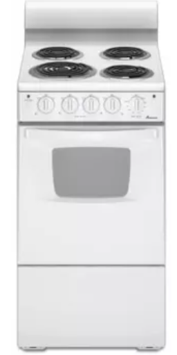 Amana AEP222VAW 20 Inch Freestanding Electric Range with 4 Coil Elements