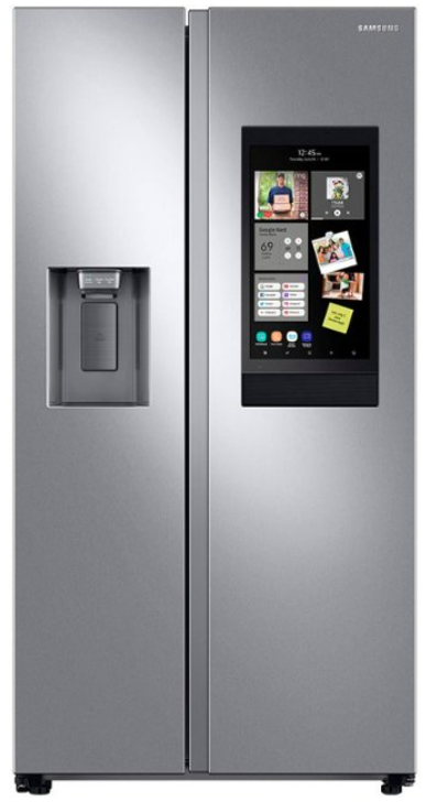 Samsung - 21.5 Cu. Ft. Side-by-Side Counter-Depth Refrigerator with 21.5