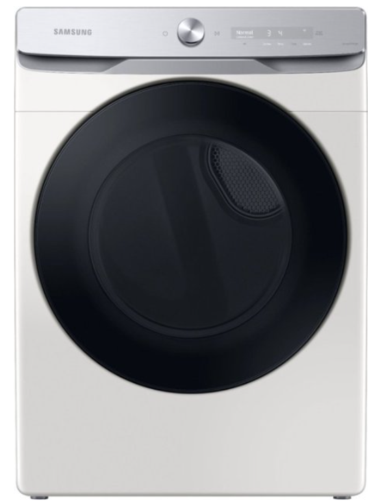 Samsung - 7.5 cu. ft. Stackable Smart Gas Dryer with Super Speed Dry - Ivory DVG50A8600E