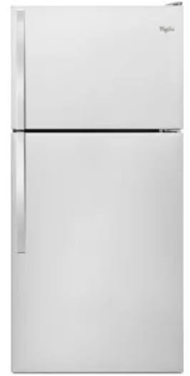 Whirlpool 30-inch Wide Top Freezer Refrigerator - 18 Cu. Ft. (WRT138FFDM)